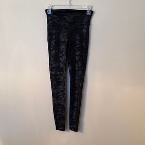 SPANX Black Camouflage Sculpting High-Waist Leggings